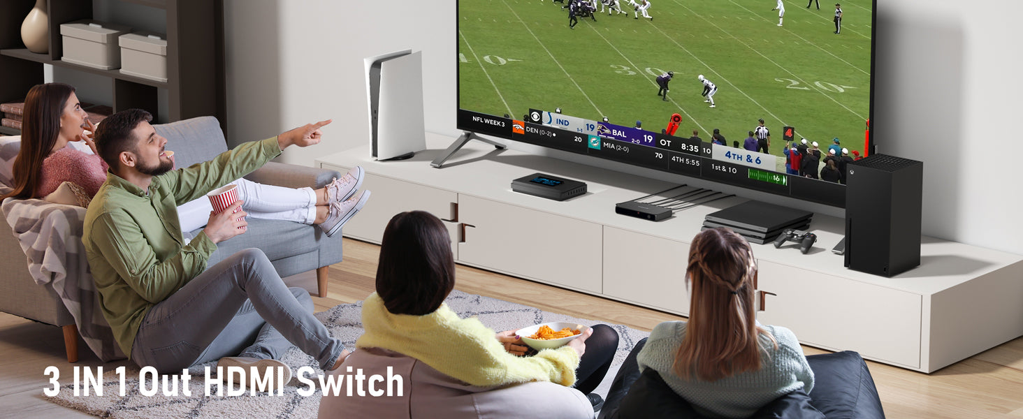 Lemorele 3 in 1 out HD switch