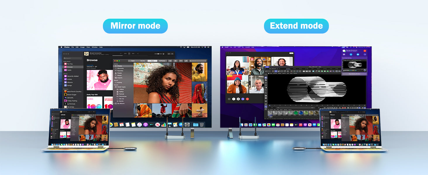 Lemorele Wireless HDMI Transmitter and Receiver, Wireless Video Transmitter, Wireless HDMI Extender Kit Suitable for Video, File, Game Streaming to HDTV, Projector, Monitor