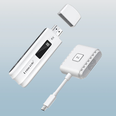 Lemorele Wireless USB C Transmitter and HDMI Receiver Kit (Type C Version), 2.4/5G WiFi 50M 1080P Full HD, for Transmitting Video and Audio from Laptop/Tablet/Pone to HDTV/Projector/Monitor