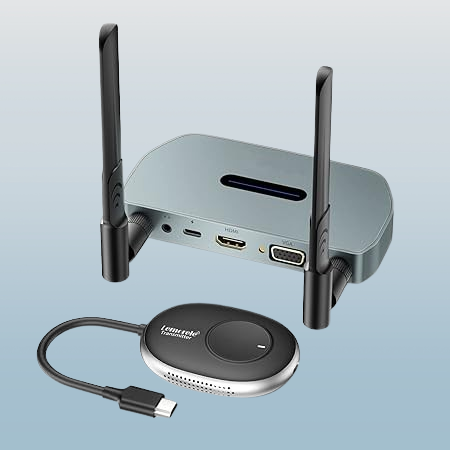 Lemorele Wireless HDMI Transmitter and Receiver, Wireless Video Transmitter, Wireless HDMI Extender Kit Suitable for Video, File, Game Streaming to HDTV, Projector, Monitor