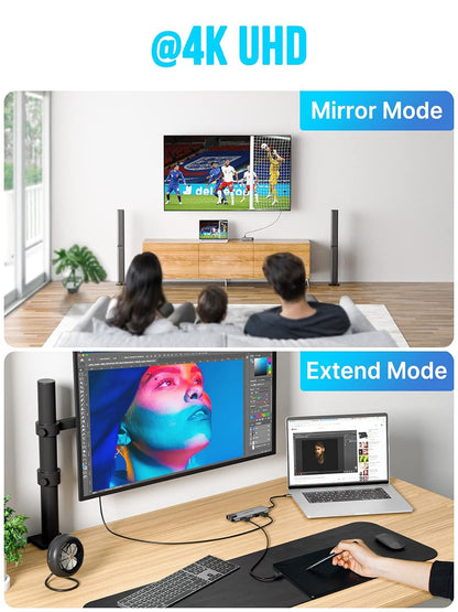 Lemorele USB-C Hub for Laptop with 4K HDMI Port | 9-in-1 - TC39Panda