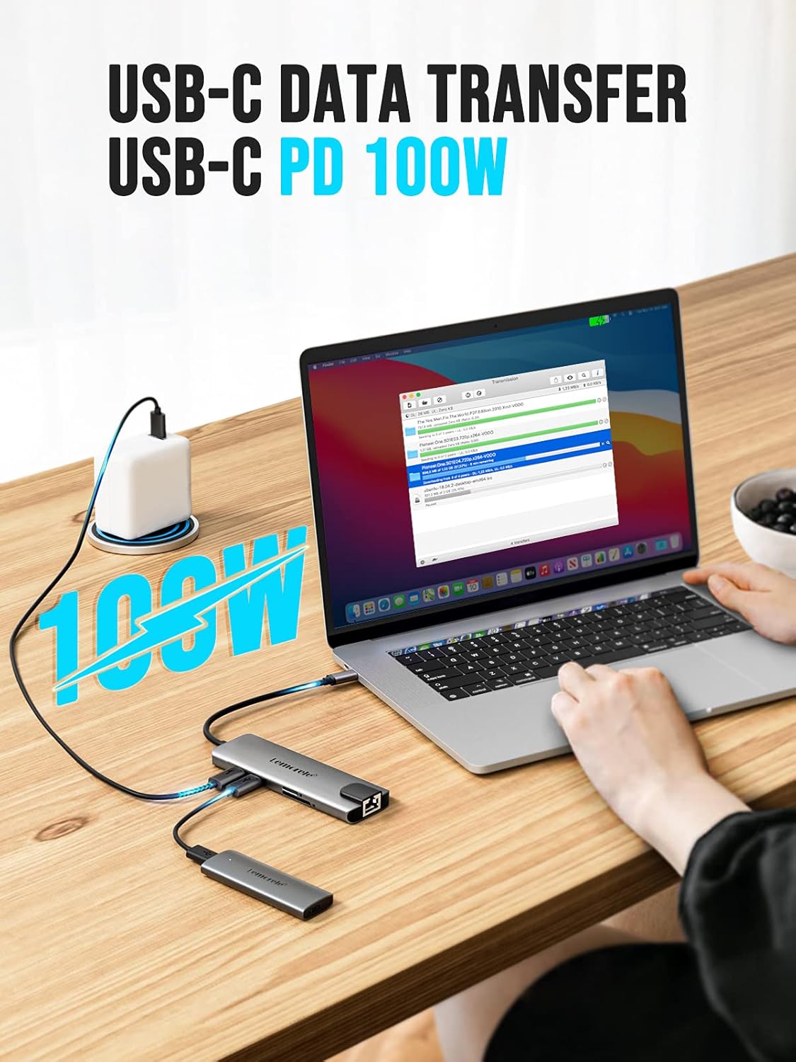 Lemorele USB-C Hub for Laptop with 4K HDMI Port | 9-in-1