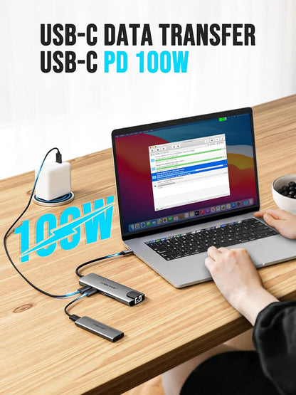 Lemorele USB-C Hub for Laptop with 4K HDMI Port | 9-in-1 - TC39Panda