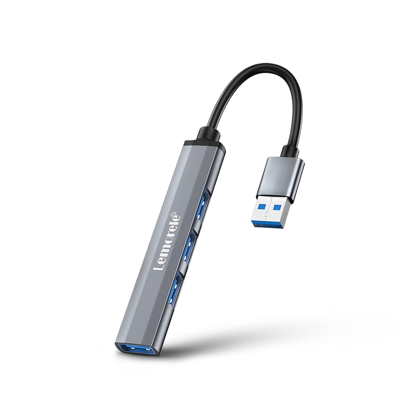 Lemorele USB Hub with 4 Ports for MacBook Pro/Air, PS4, Xbox, Windows, Android